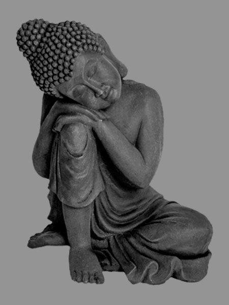 Sleeping Seated Buddha Stone Statue DSF-P69