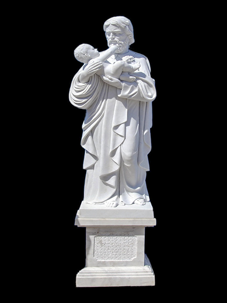 St. Joseph with Child Christ Stone Statue DSF-C41