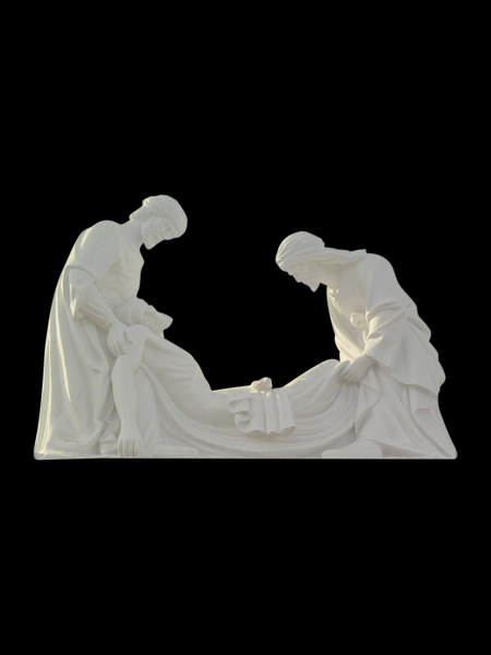 Jesus placed in the tomb - Station XIV of the Cross Stone Statue DSF-C98