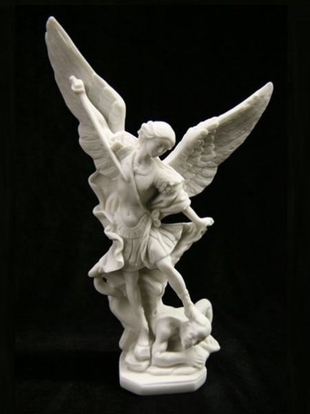 Archangel Michael Conquering Satan Marble Statue DSF-TT26