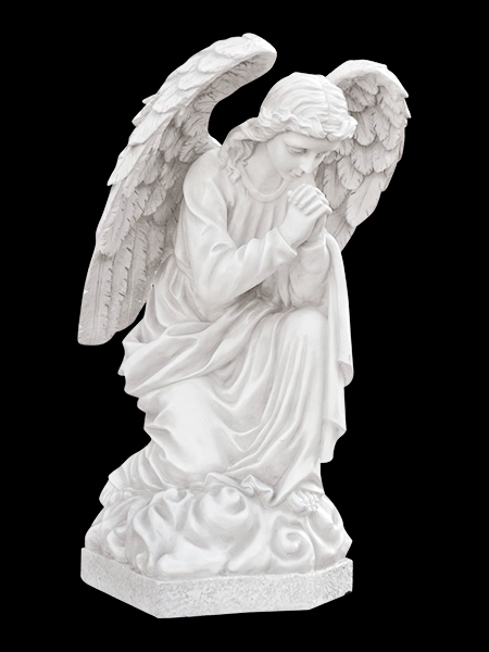 Kneeling & Praying Angel Stone Statue DSF-TT37