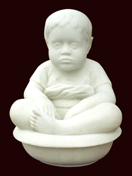 Bathing Baby Stone Statue DSF-EB28