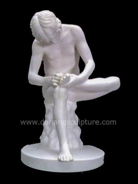 Boy With Thorn Spinario Fedelino Stone Statue DSF-CD25