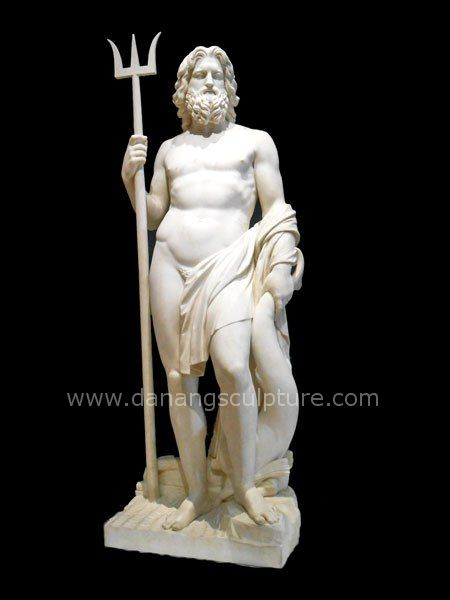 Classical Poseidon (Neptune) stone statue DSF-CD74