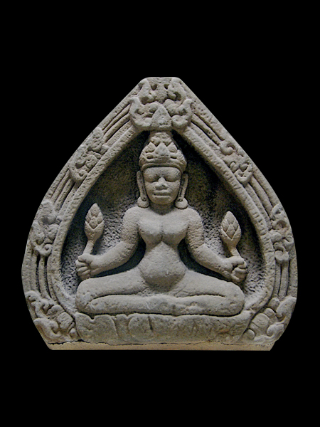Shiva Cham Hindu Sandstone Relief DSF-CP14