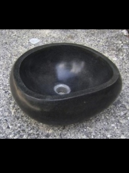Natural Shape Black Marble Vessel Sink DSF-B02