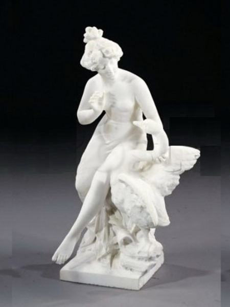 Leda and the Swan classical marble statue DSF-CD36