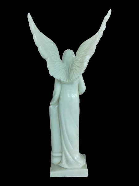 Standing angel resin statue