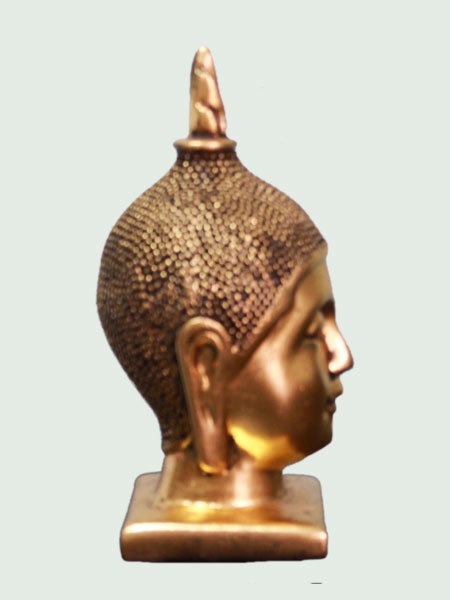 Thai Buddha Head resin statue