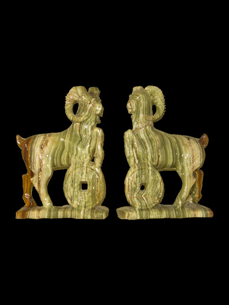 Goat Onyx Statue