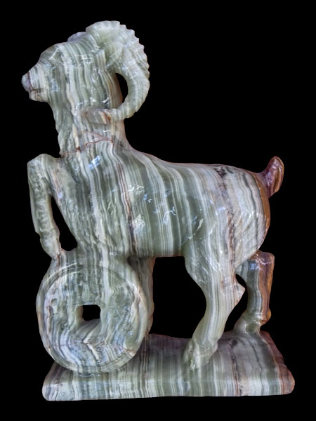 Goat Onyx Statue