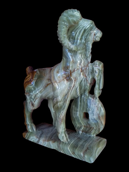 Goat Onyx Statue