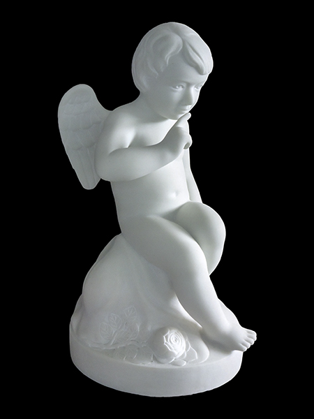 Seated Cupid by Falconet Stone Statue
