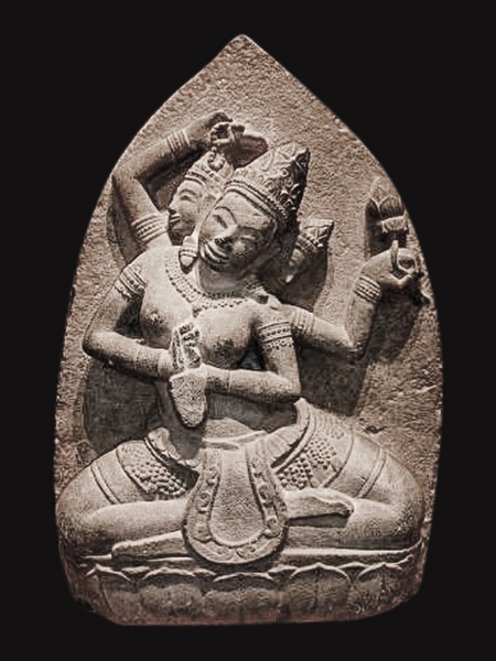 Champa and Hindu statues